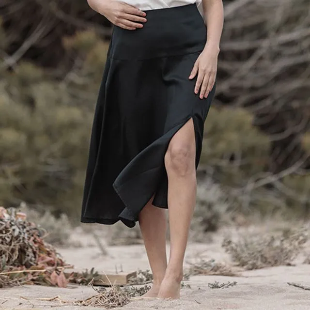 Black Tencel Skirt