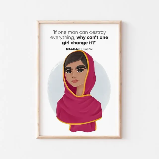 Malala Yousafzai Wall Art 2