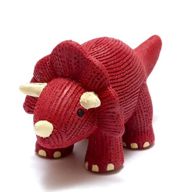 Natural Rubber Triceratops Dinosaur Bath Toy