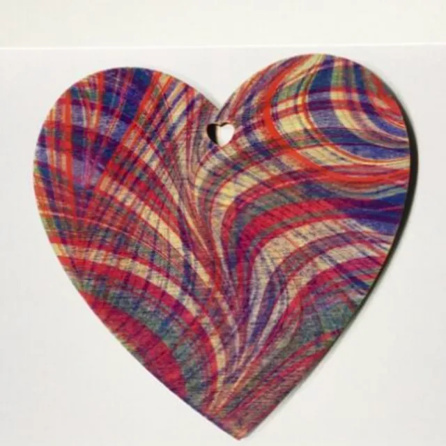 Marbled Heart Card