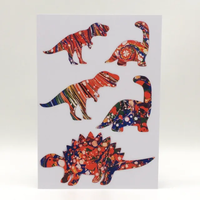 5 Dinosaurs Card
