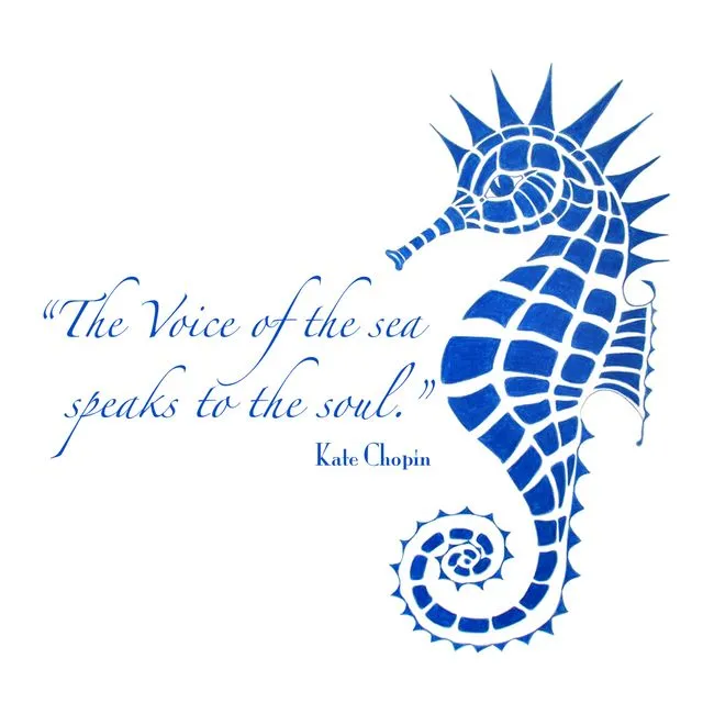 Greeting Card - Seahorse with Verse
