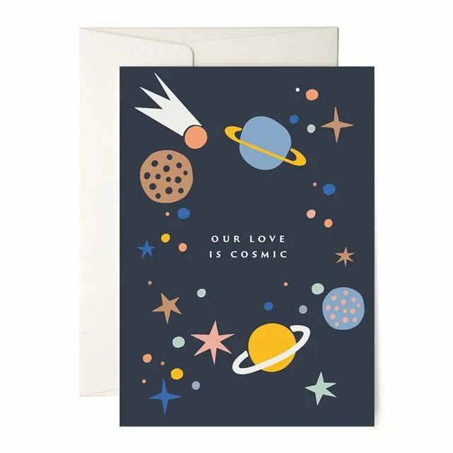 Greeting Card "Cosmic Love" Pack of 6