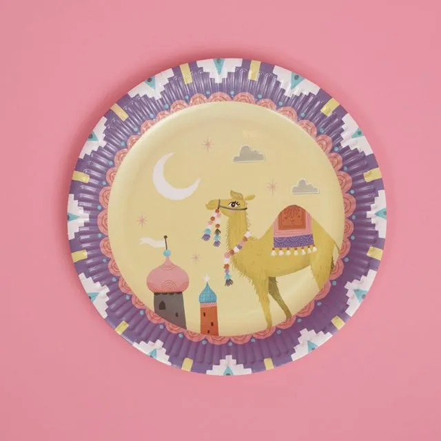Arabian Nights 8 cardboard plates