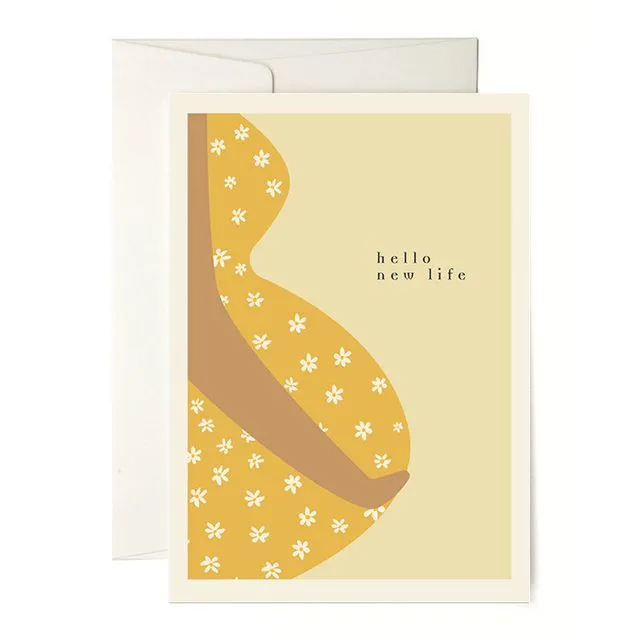 Greeting Card "Hello New Life" pack of 6