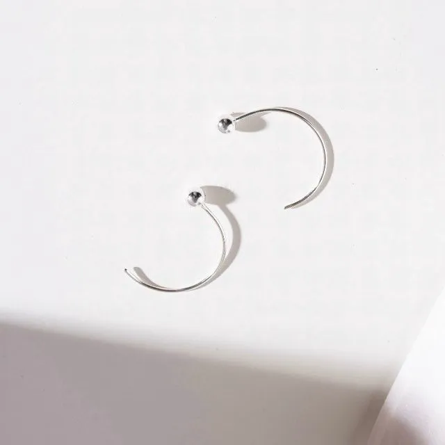 Eco silver bead curve thread