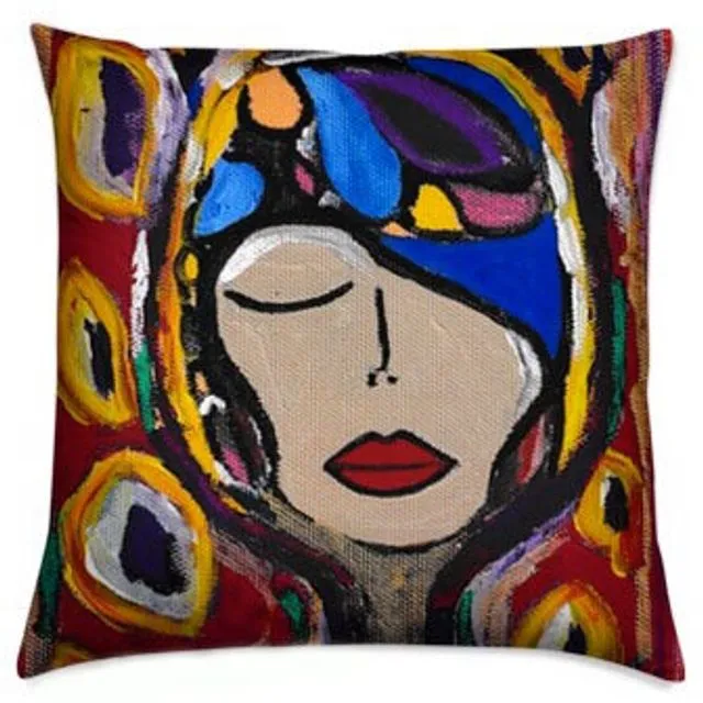 AMEYTHST RED LUXURY CUSHION COVER