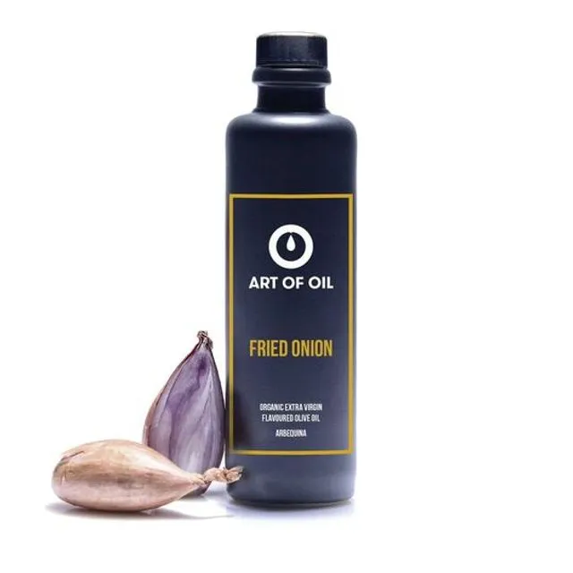 ORGANIC EXTRA VIRGIN FLAVOURED OLIVE OIL - FRIED ONION 200ML - pack of 16
