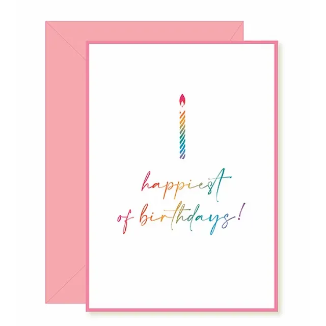 Happiest of Birthdays Card ~ Rainbow