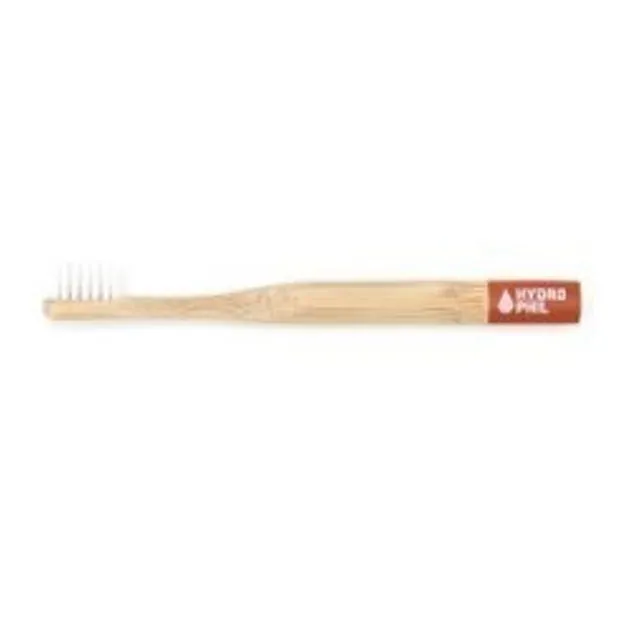 Hydrophil bamboo toothbrush for kids in red (case of 12)