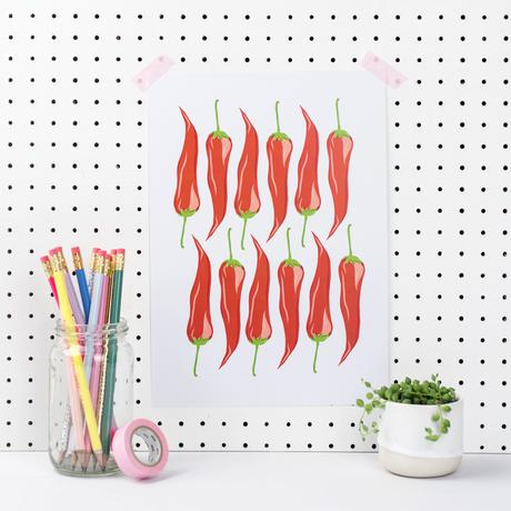 Chili Pepper Art Print