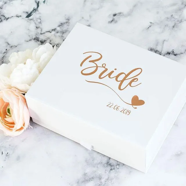 Foil printed Bride Gift Box