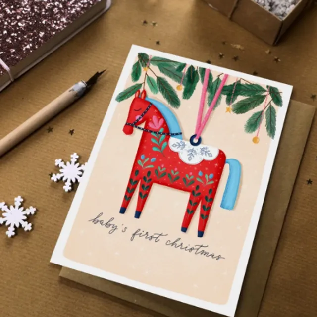 Baby’s first Christmas Card pack of 6
