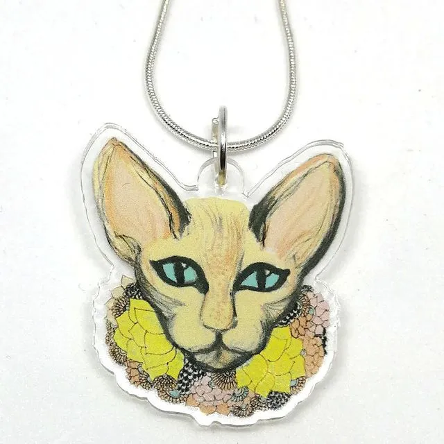 Pastel Cat Necklace