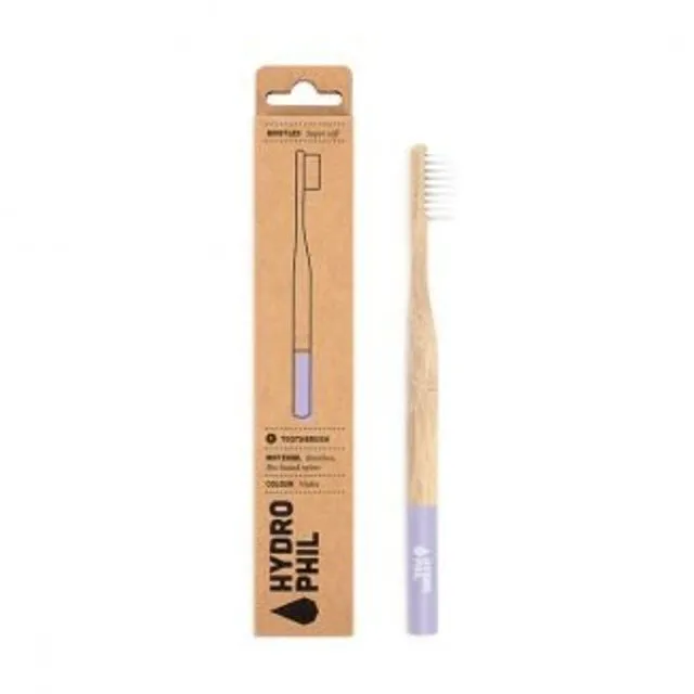 Hydrophil bamboo toothbrush (purple extra soft) (case of 12)