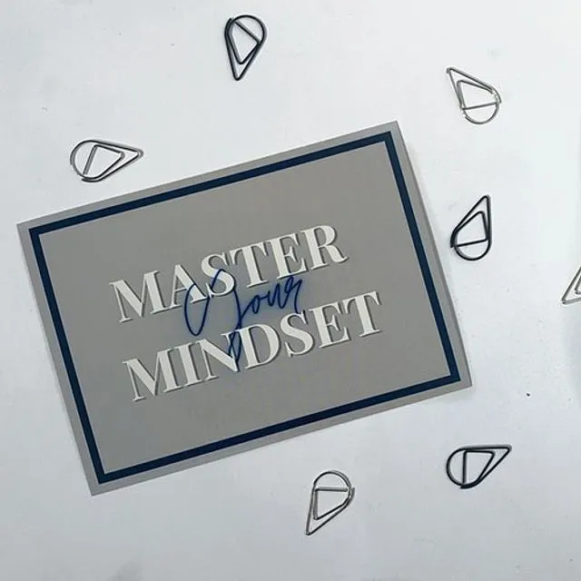 Master Your Mindset Postcard Print
