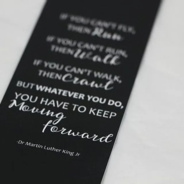 Black Martin Luther King Bookmark