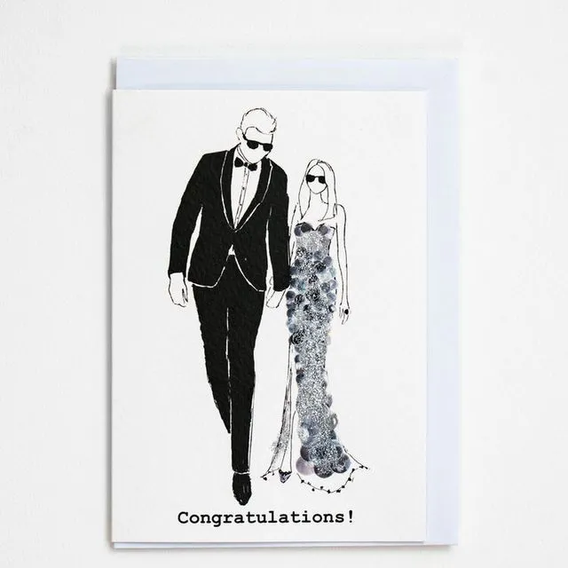 "Congratulations" A6 Card - Pack of 6
