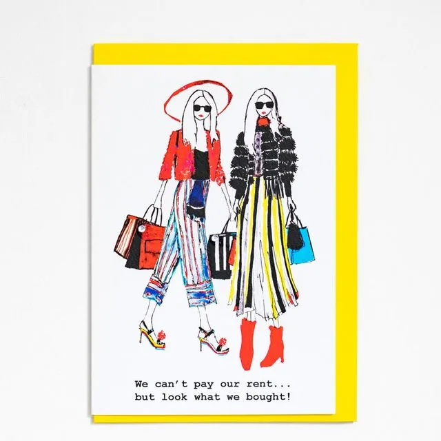 "Can't Pay Our Rent" A6 Card - Pack of 6
