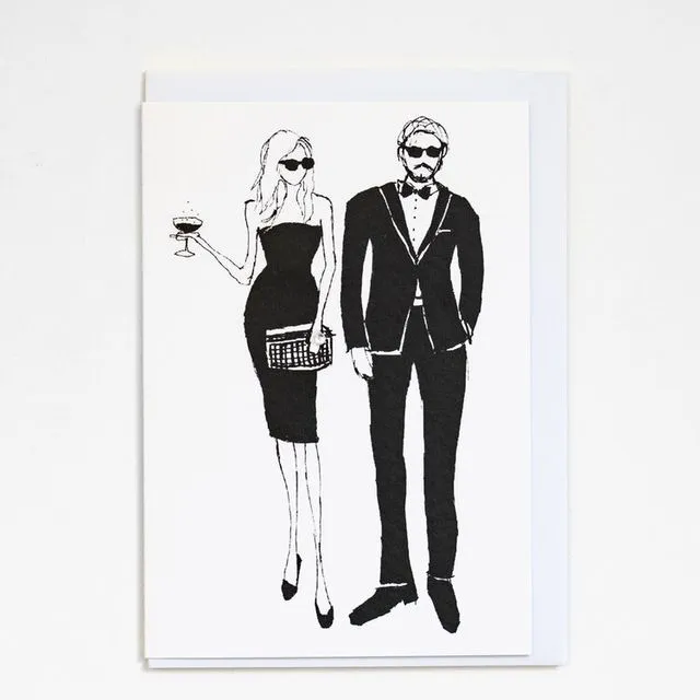 "Red Carpet Couple" A6 Card - Pack of 6