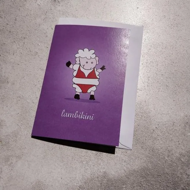 Lambikini Greeting Card