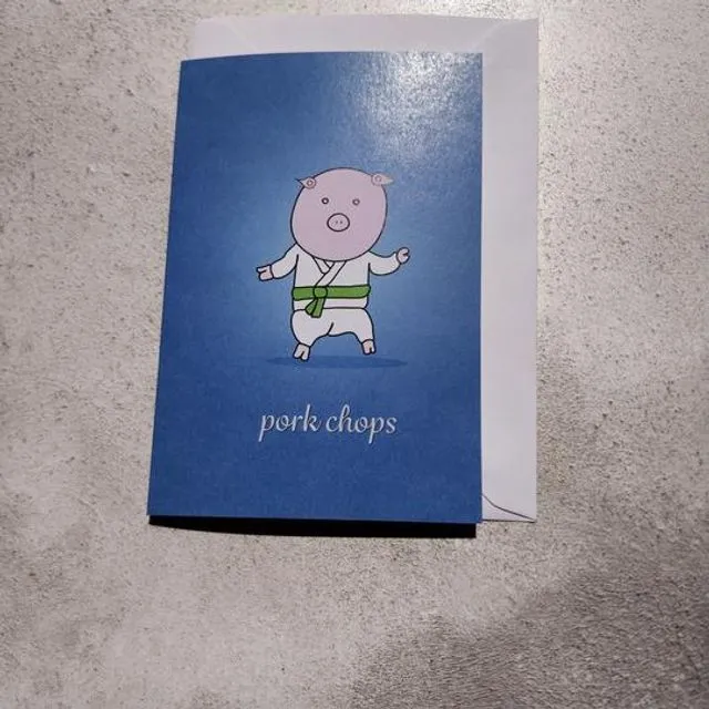 Pork Chops Greeting Card