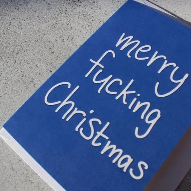 'Merry Fucking Christmas' Christmas Card