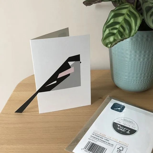 Long-Tailed Tit 'Sticky-out' card