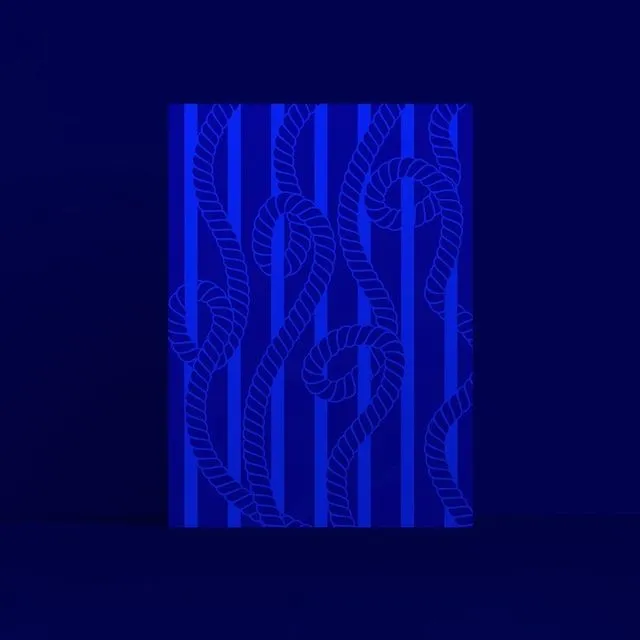 Sanur Ropes Print (Midnight Blue)