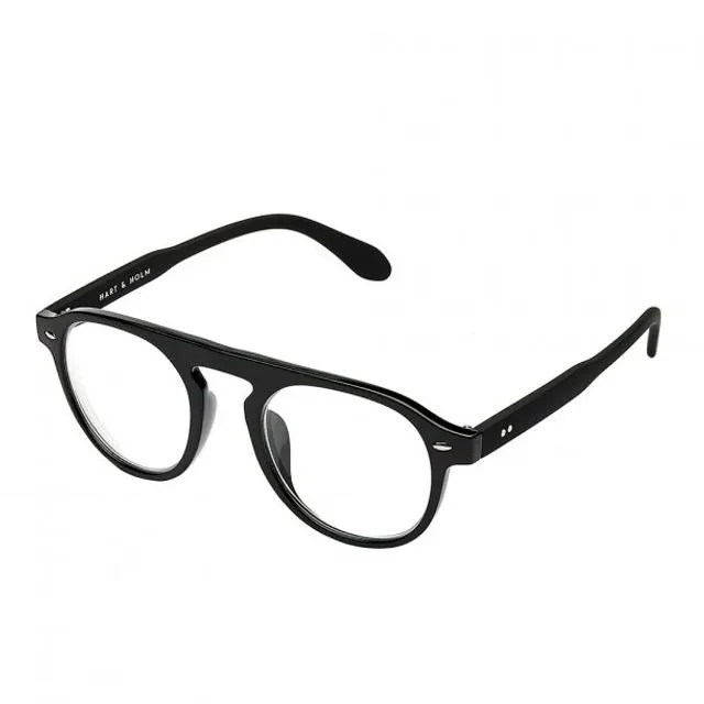 Milano Black Reader Glasses - CLASSIC