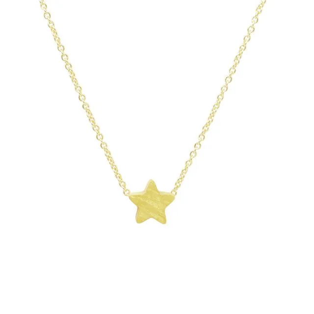 Small Star Necklace in Gold