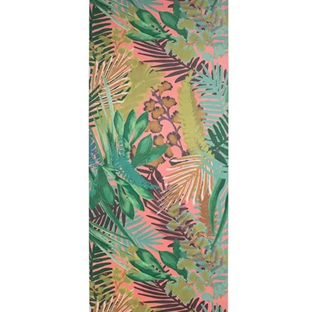 Willow Yoga Mat - Kew Tropics - Hot Pink