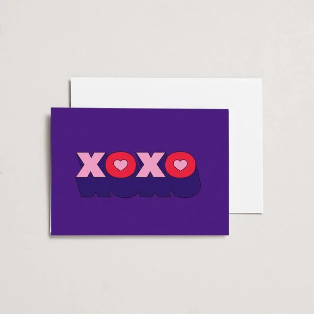 XOXO - A6 Greeting Card