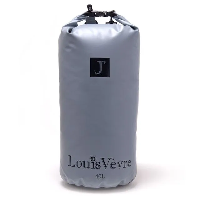 Cabourg 40 liter tube bag grey black logo