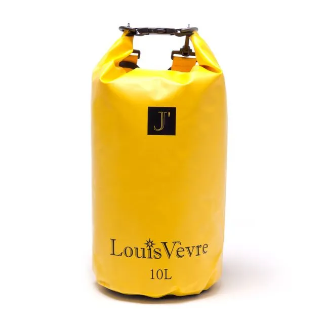 Cabourg 10 liter tube bag yellow black logo