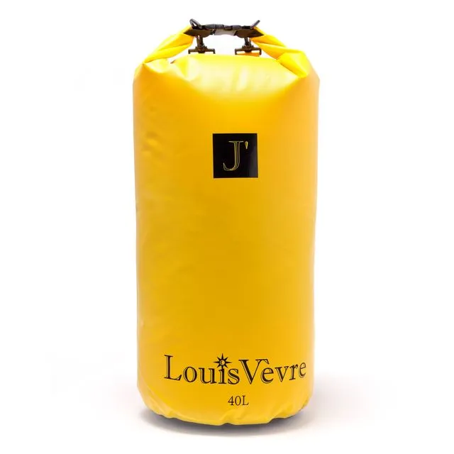 Cabourg 40 liter tube bag yellow black logo