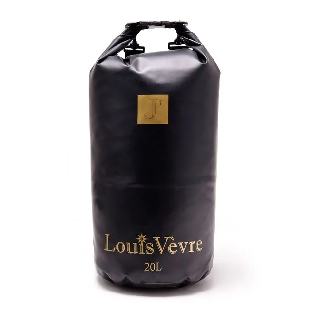 Cabourg 20 liter tube bag black golden logo