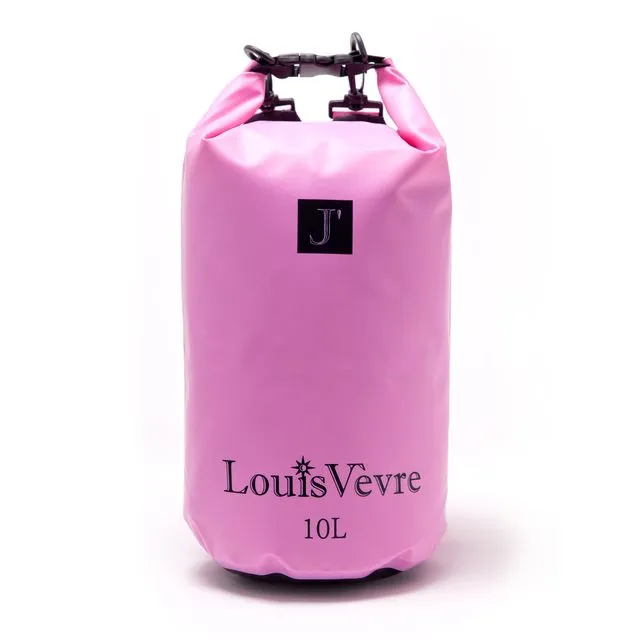 Cabourg 10 liter tube bag pink black logo