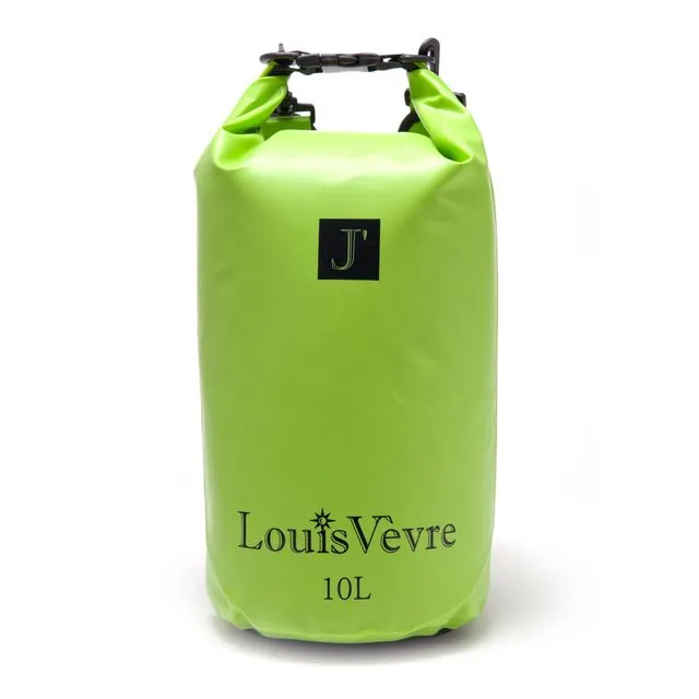 Cabourg 10 liter tube bag green black logo