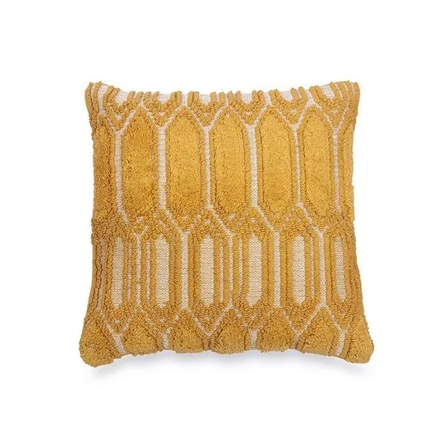 Oro Accent Cushion, Yellow - 20"x20"