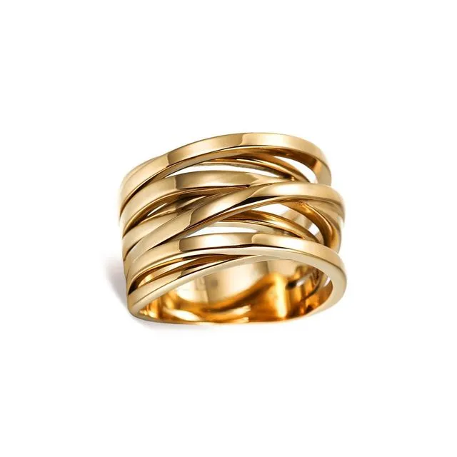 Sunrise Orbital Ring In Gold