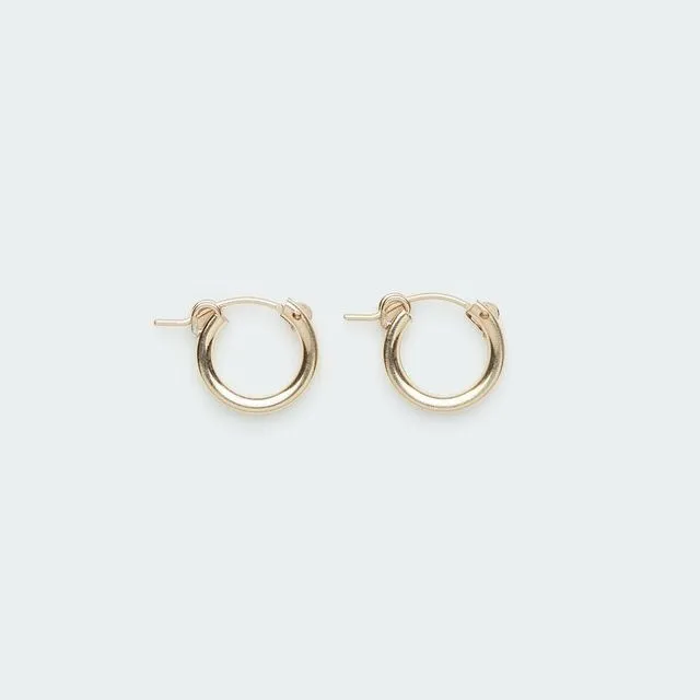 Thick Hoop Earring With Clasp
