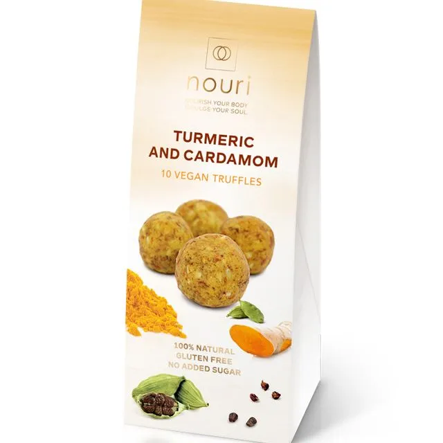 Vegan Turmeric & Cardamom (box of 10 truffles)