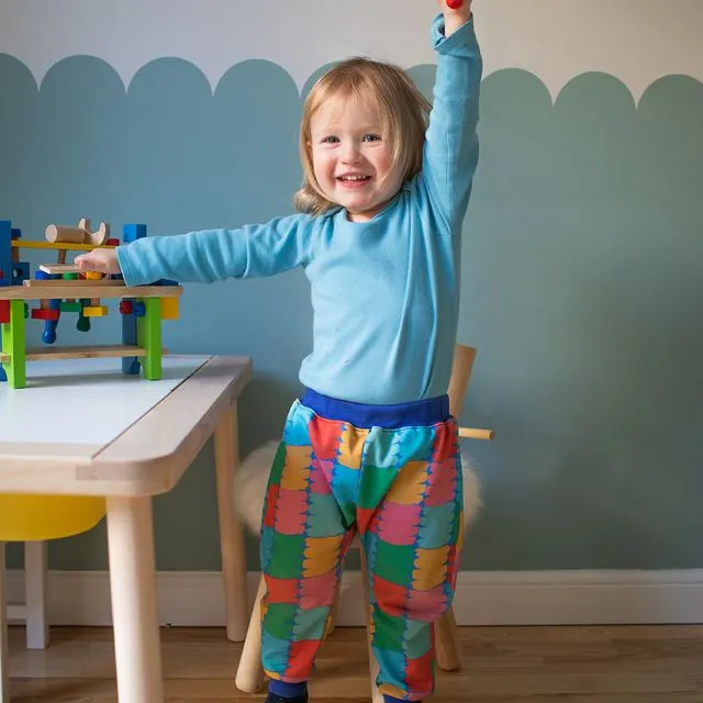 Baby, Toddler Jogger Socks In 'Scribbler' Print