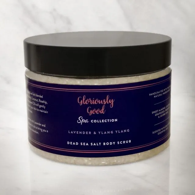 Lavender & Ylang Ylang Dead Sea Salt Natural Aromatherapy Body Scrub 300g