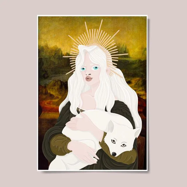 Albino Mona Lisa and the Fox