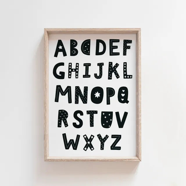 Scandi Alphabet Print