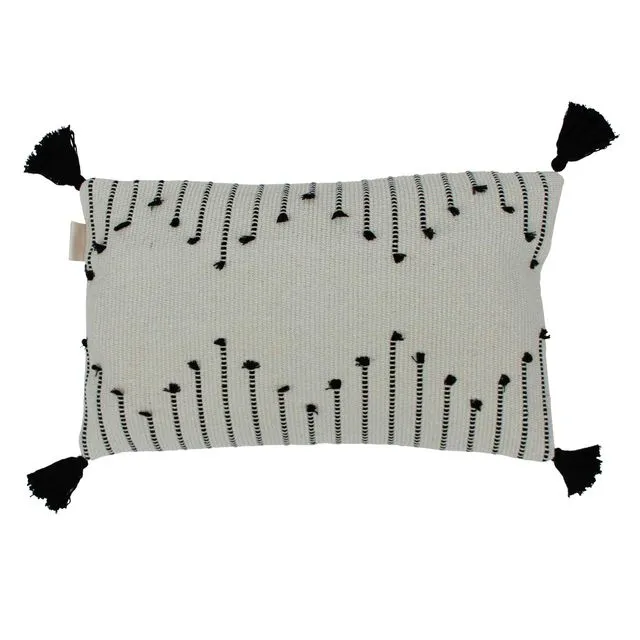 Boho pillowcase Tassel, rectangular 50 x 30 cm