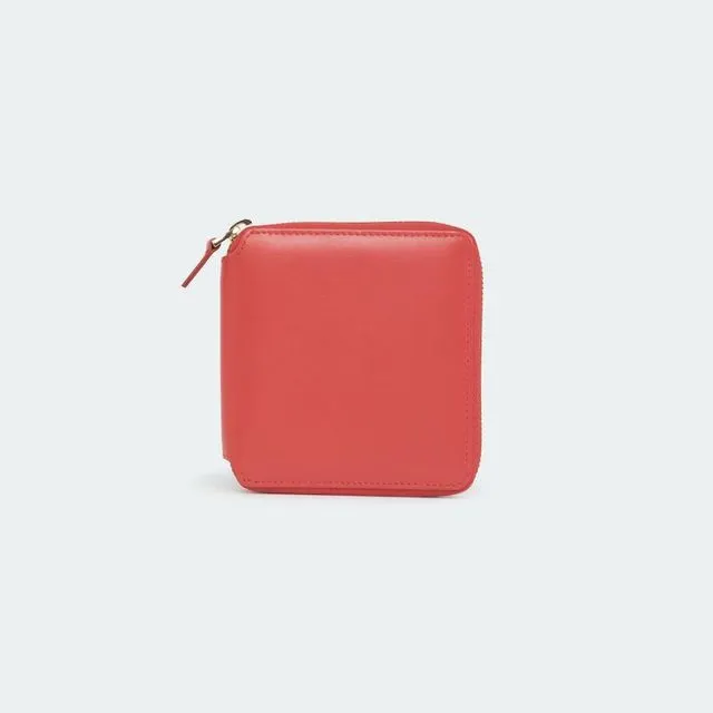 Square Wallet Deluxe Orange Red