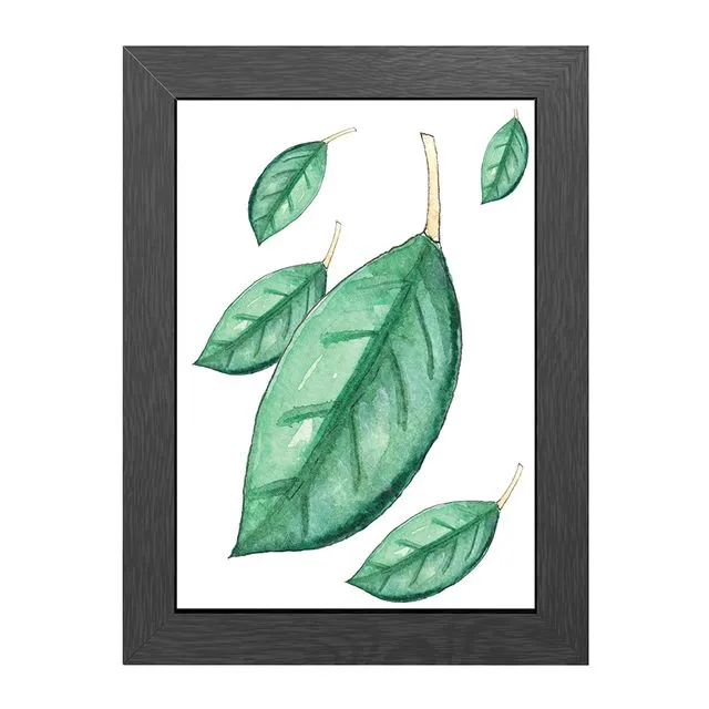 A4 FRAMED POSTER FALLING LEAFS